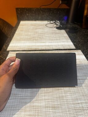 Bulgari Black Embossed Long Wallet